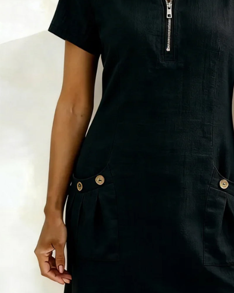 Lorena | Casual Mini Dress with Pockets