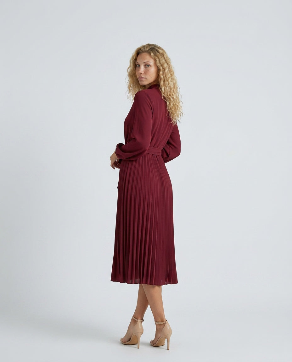 Celeste | Pleated Midi Dress