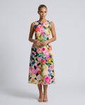 Ines | Floral Print Garden Party Midi Dress