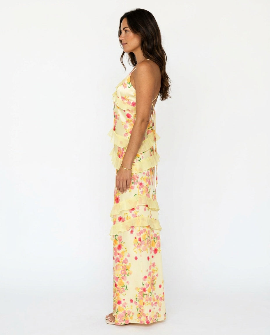 Nadira | Ruffle Maxi Dress
