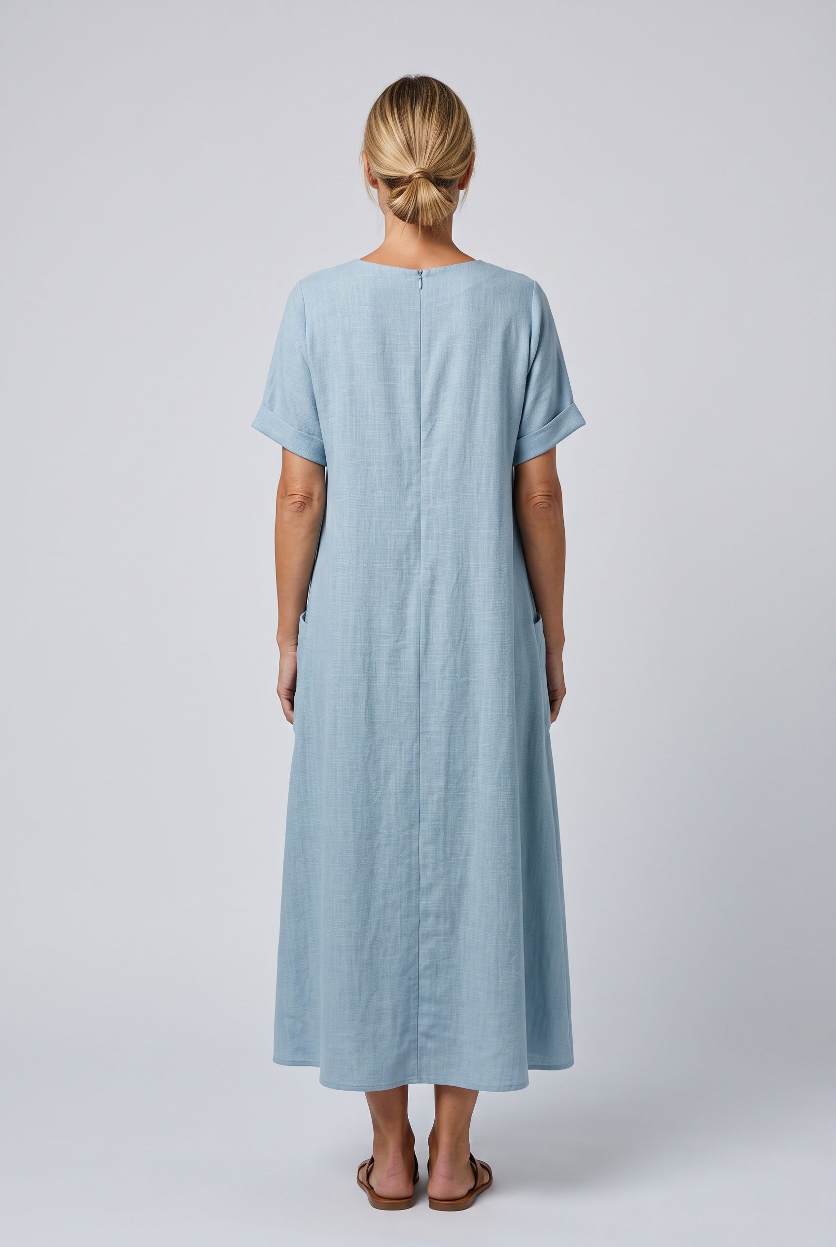 Sabine | Tie Neck Relaxed Maxi Dress