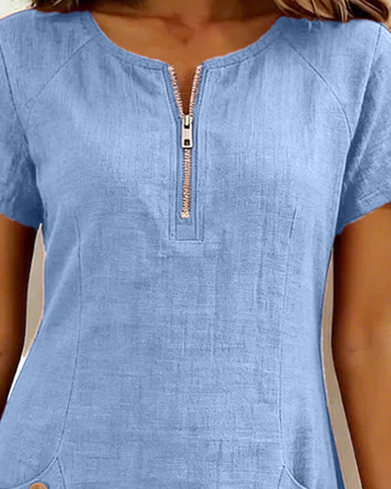 Lorena | Casual Mini Dress with Pockets