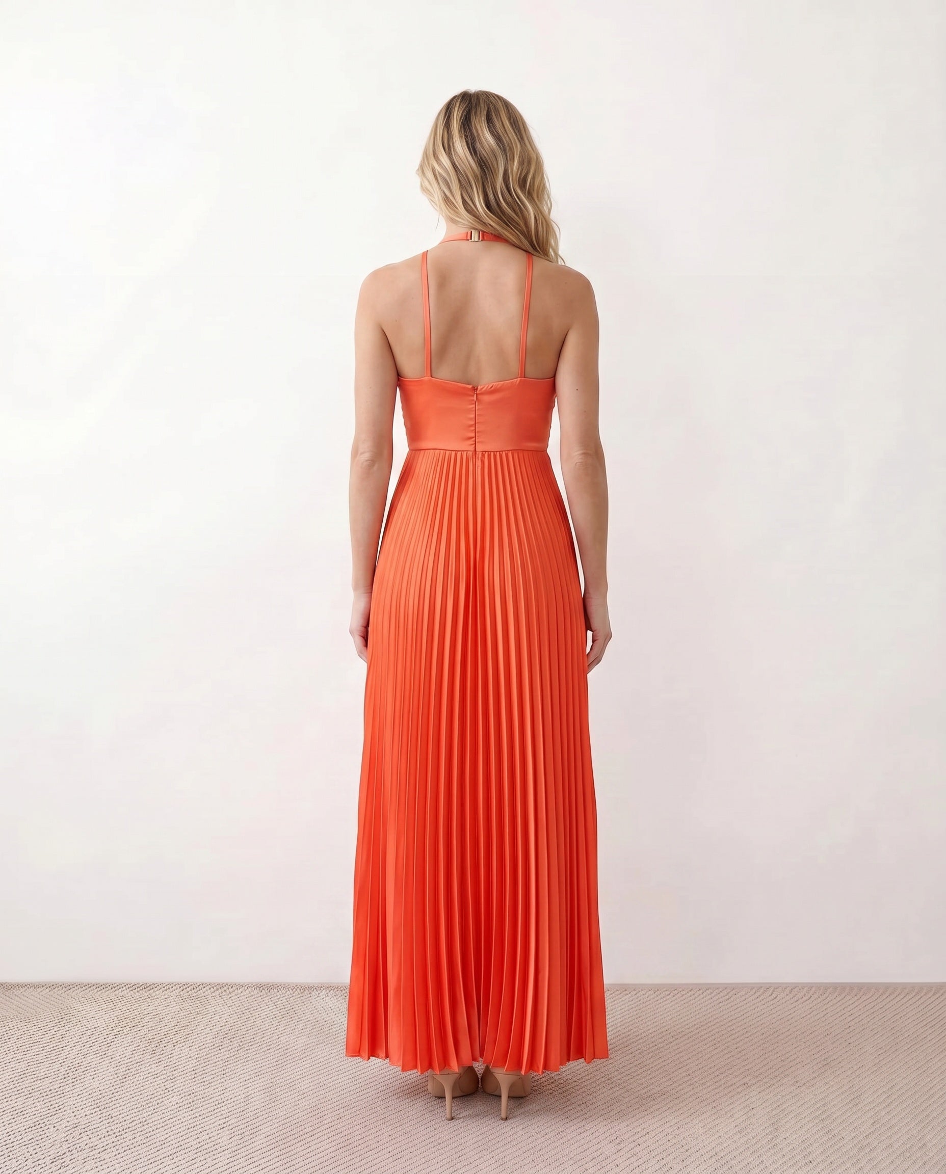 Estella | Pleated Strapless Maxi Dress