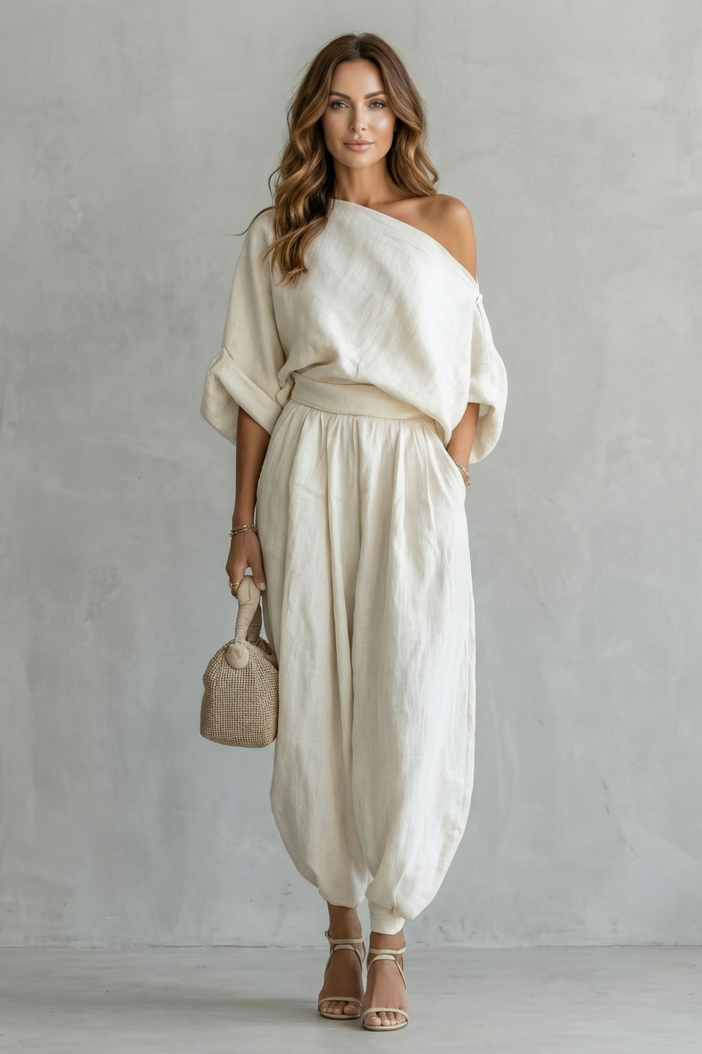 Alméra | Off-Shoulder Relaxed Two-Piece Set
