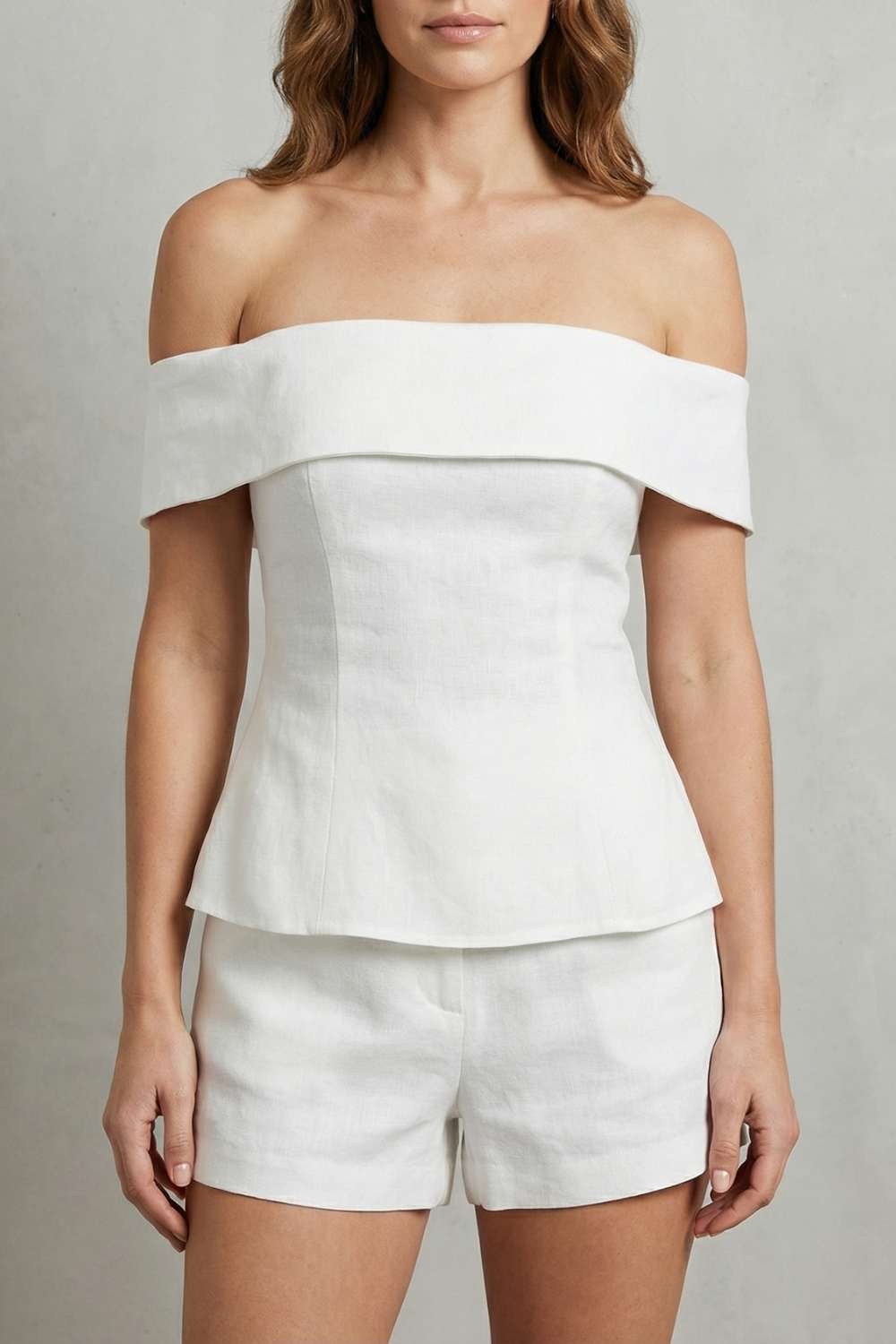 Alvienne | Off-Shoulder Peplum Two-Piece Set