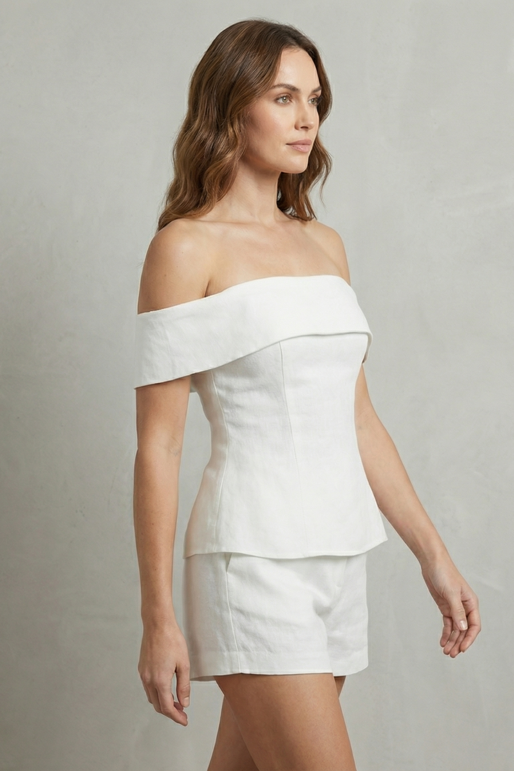 Alvienne | Off-Shoulder Peplum Two-Piece Set
