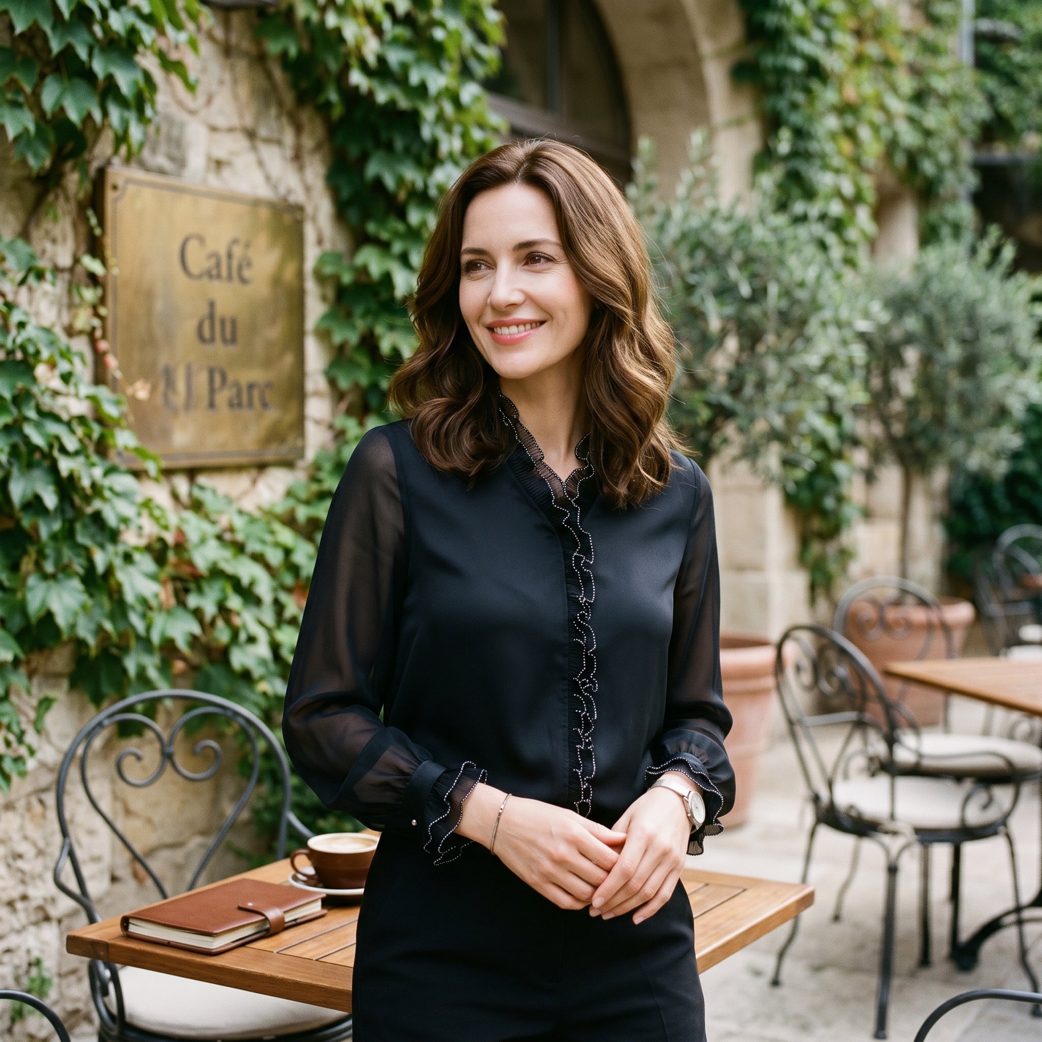Soraya | Long Sleeve Feminine Blouse