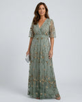 Selora | Halter Neck Floral Maxi Dress