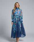 Cressida | Floral Sheer Long Sleeve Maxi Dress