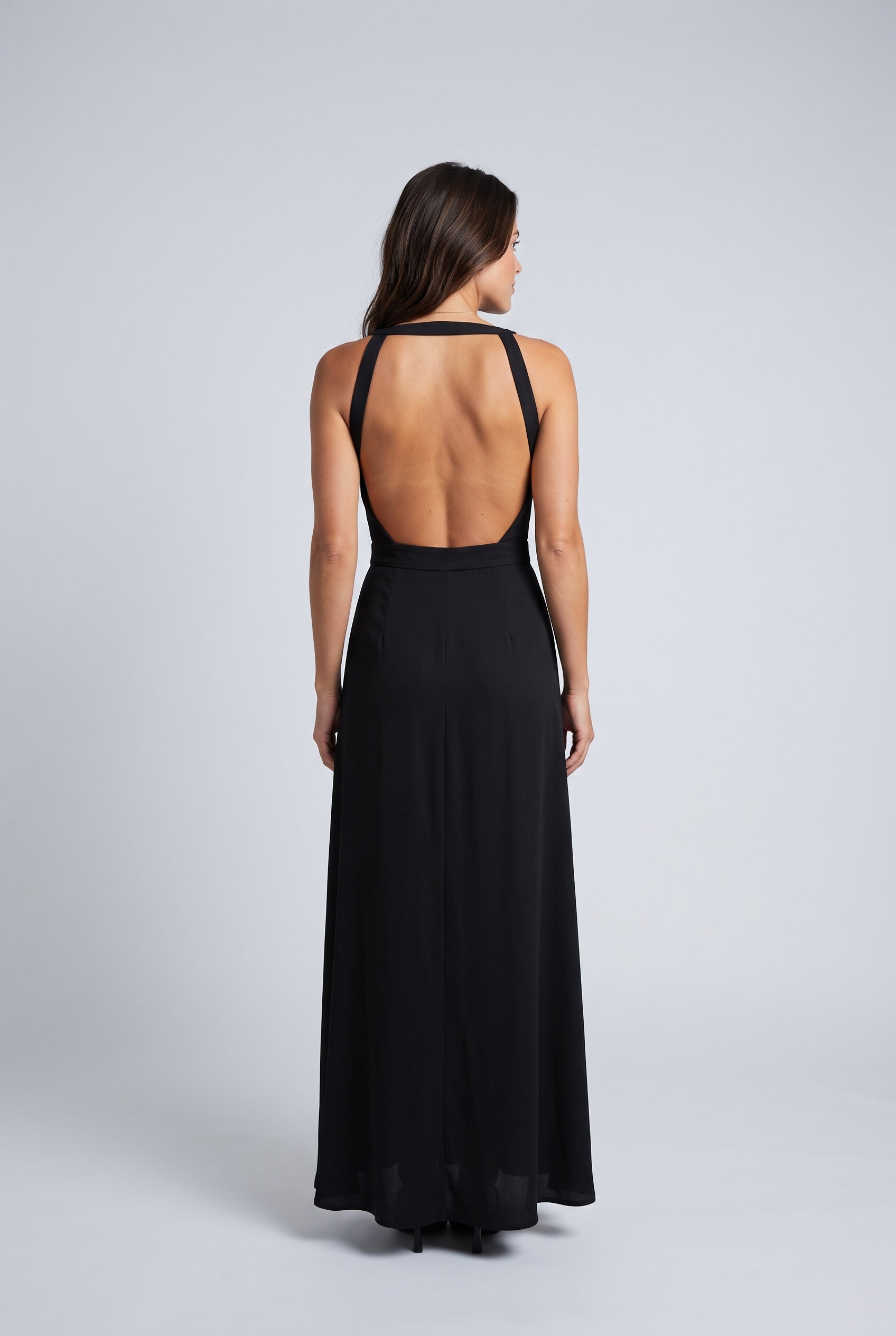 Talia | Sleeveless Gathered Waist Maxi Dress