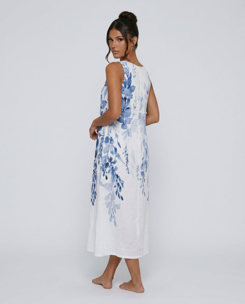 Riley | Breezy White Summer Maxi Dress