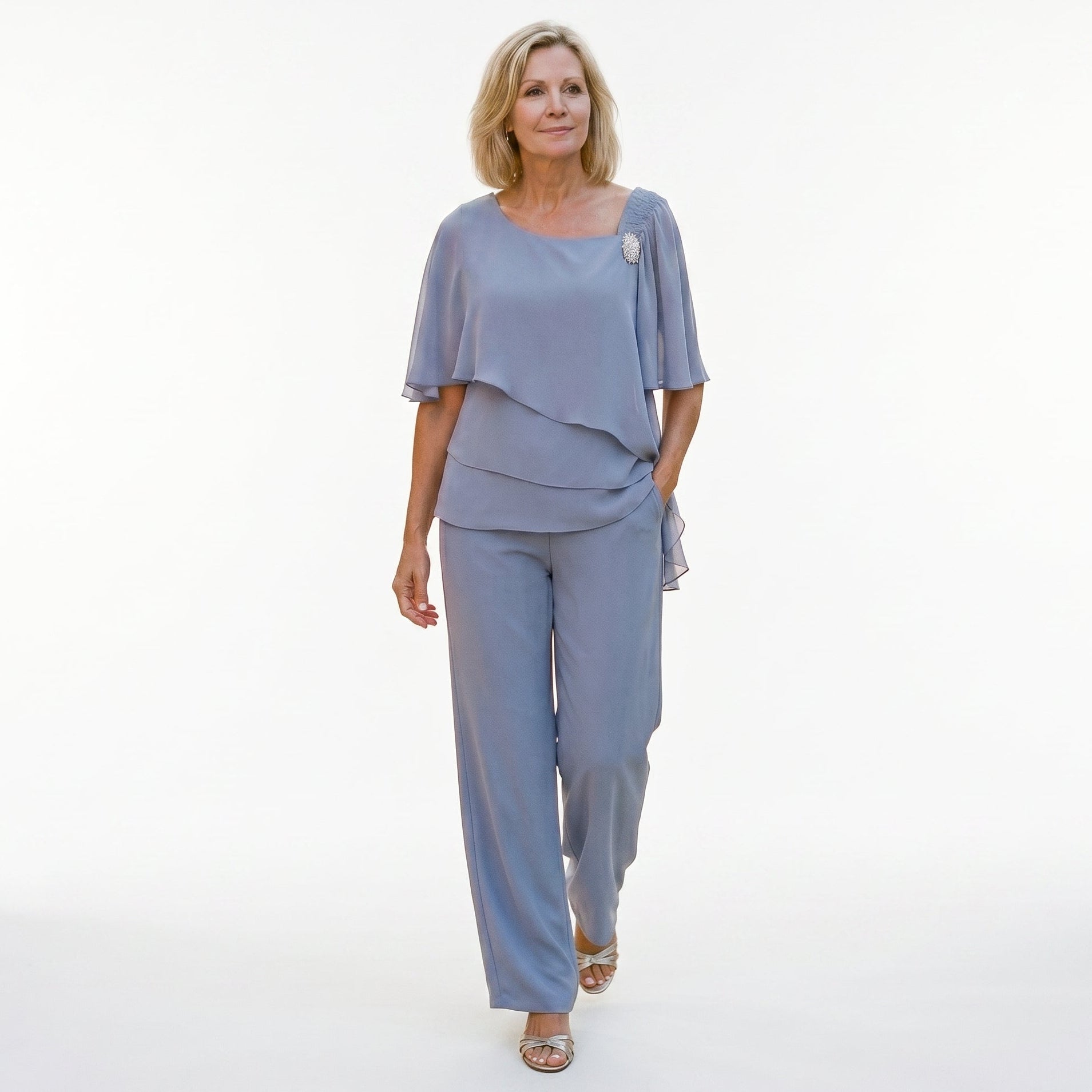 Margot | Tailored Navy Blue Pant Suit Set