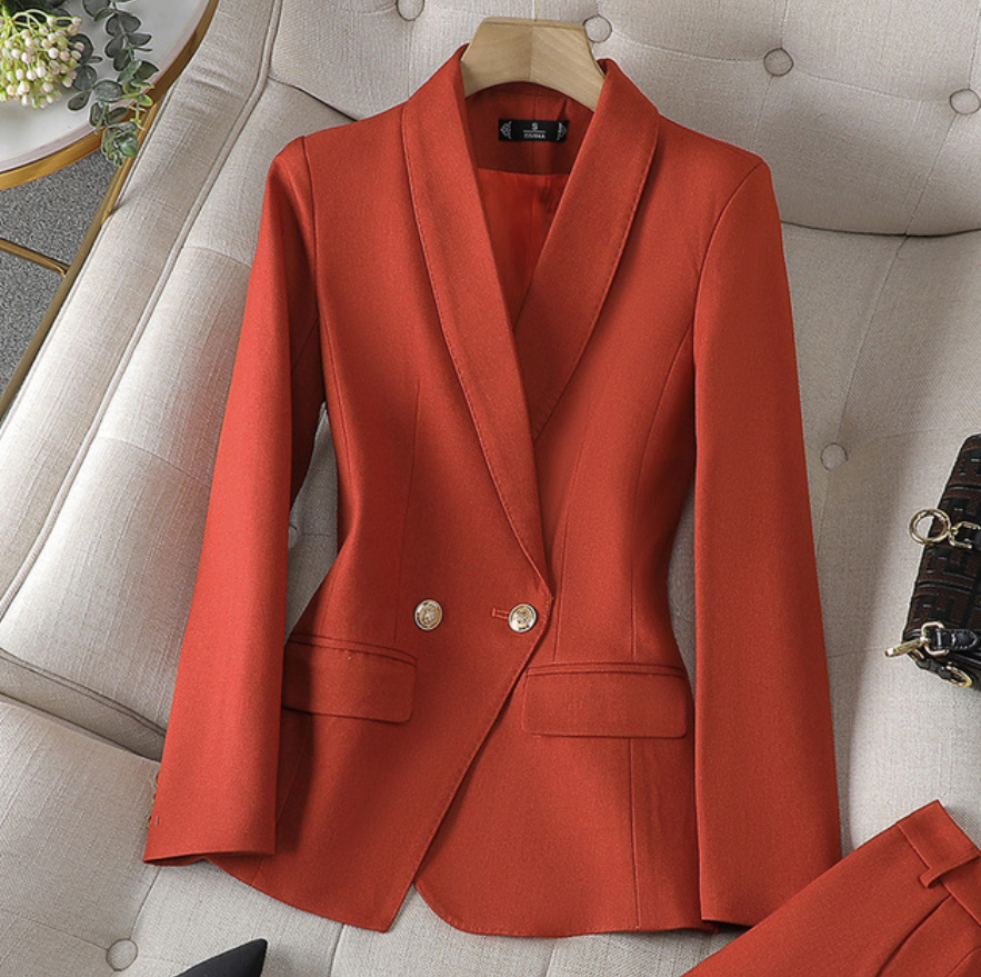 Isolde | Tweed-Look Blazer & Pants Co-ord Set