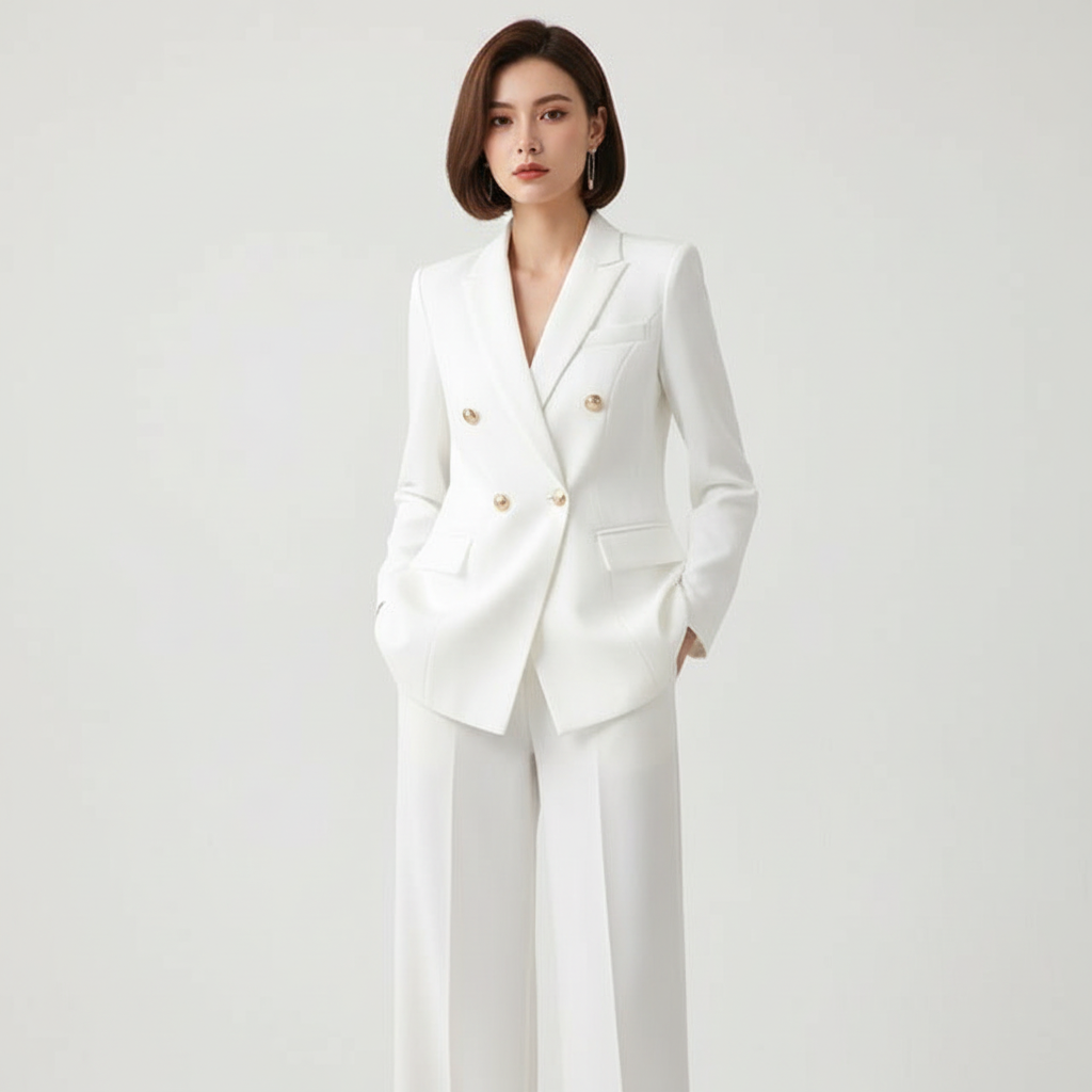 Camille | Tailored Blazer & Wide-Leg Trouser Set