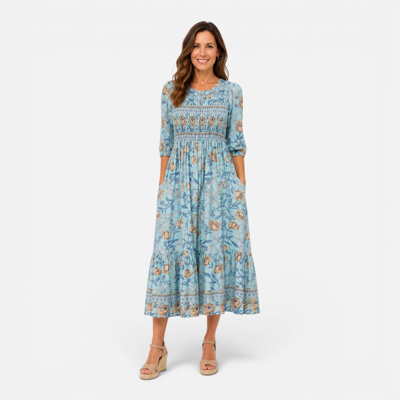 Rocio | Floral Print Midi Dress