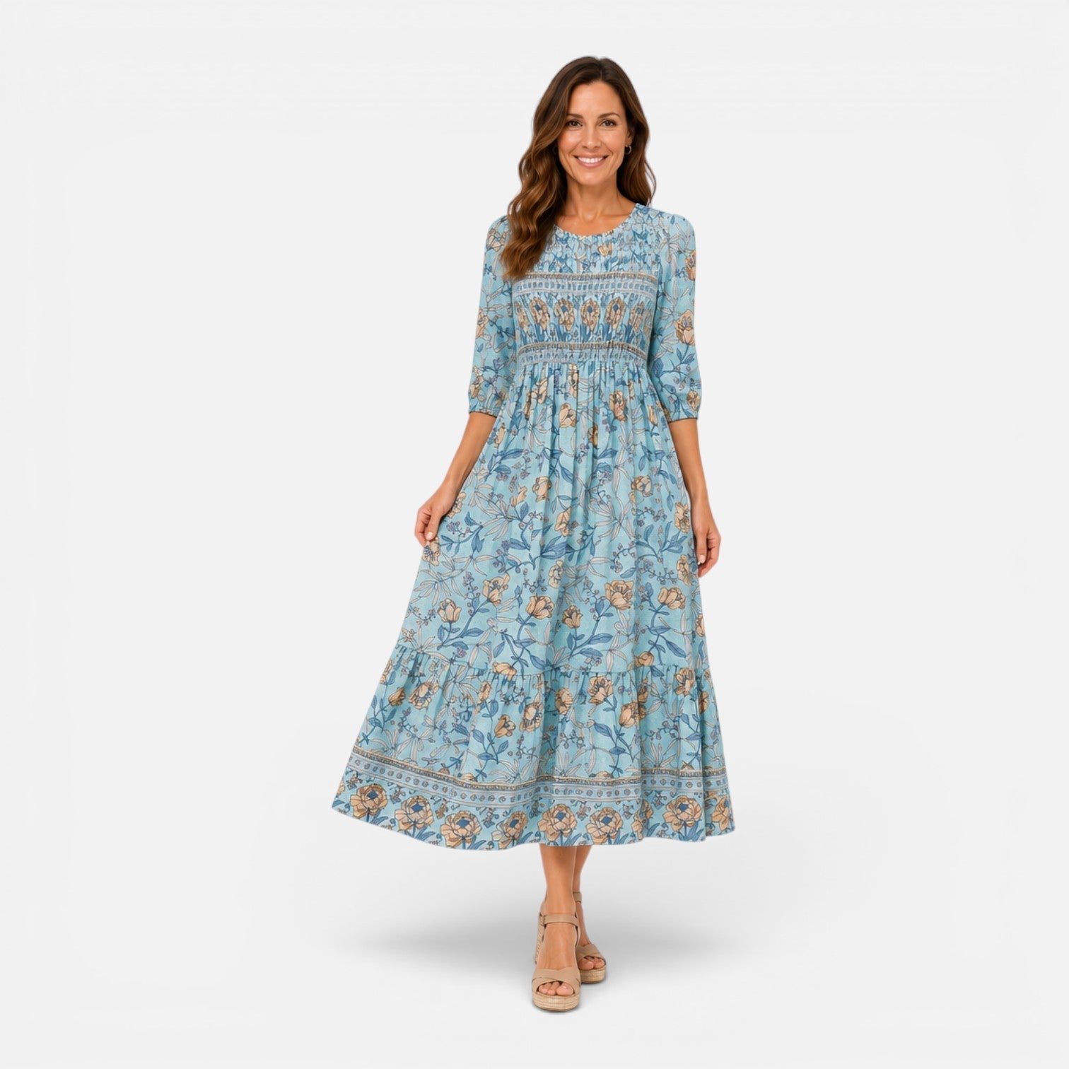 Rocio | Floral Print Midi Dress
