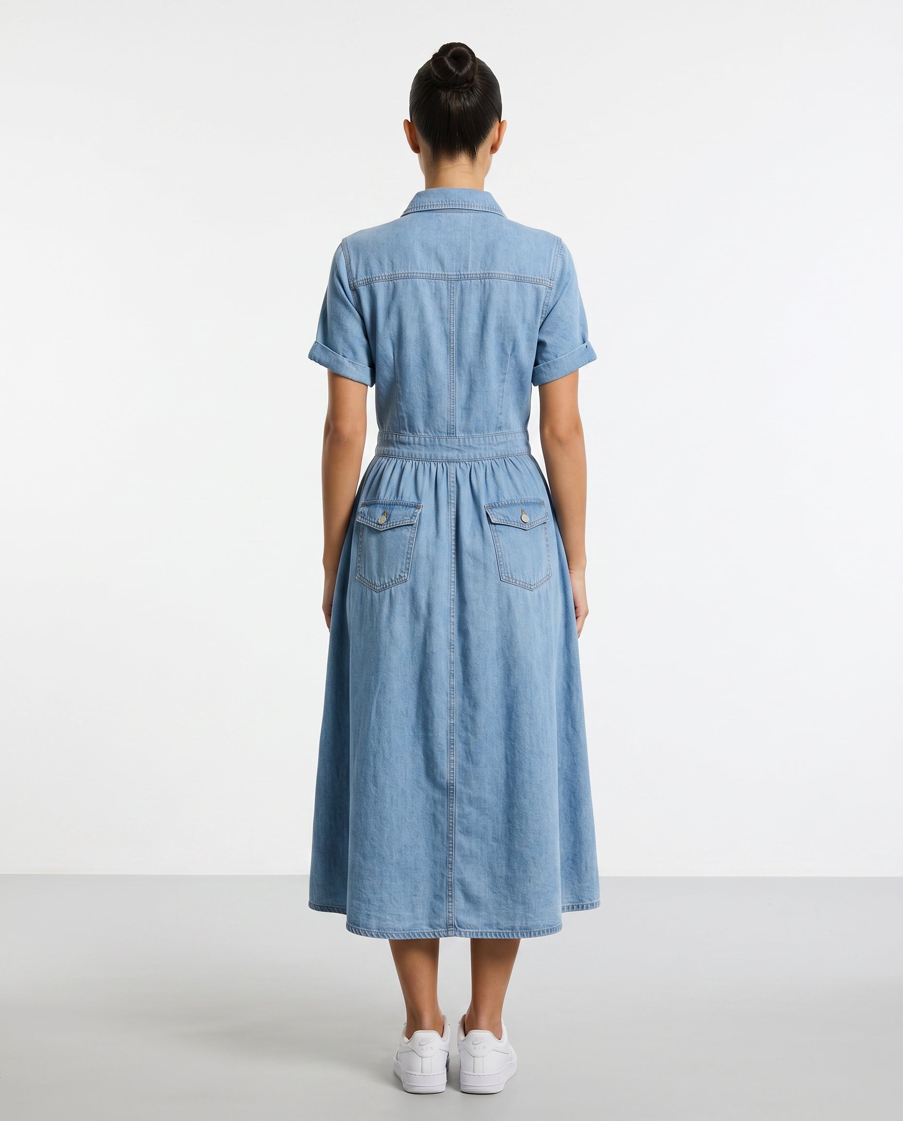 Darcy | Relaxed Fit Denim Midi Dress