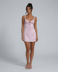 Anahi | Lace-Trim Spaghetti Strap Mini Dress