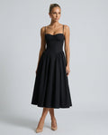 Imogen | Square Neck Pocket Slip Midi Dress