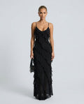 Ottilie | Romantic Ruffle Chiffon Maxi Dress