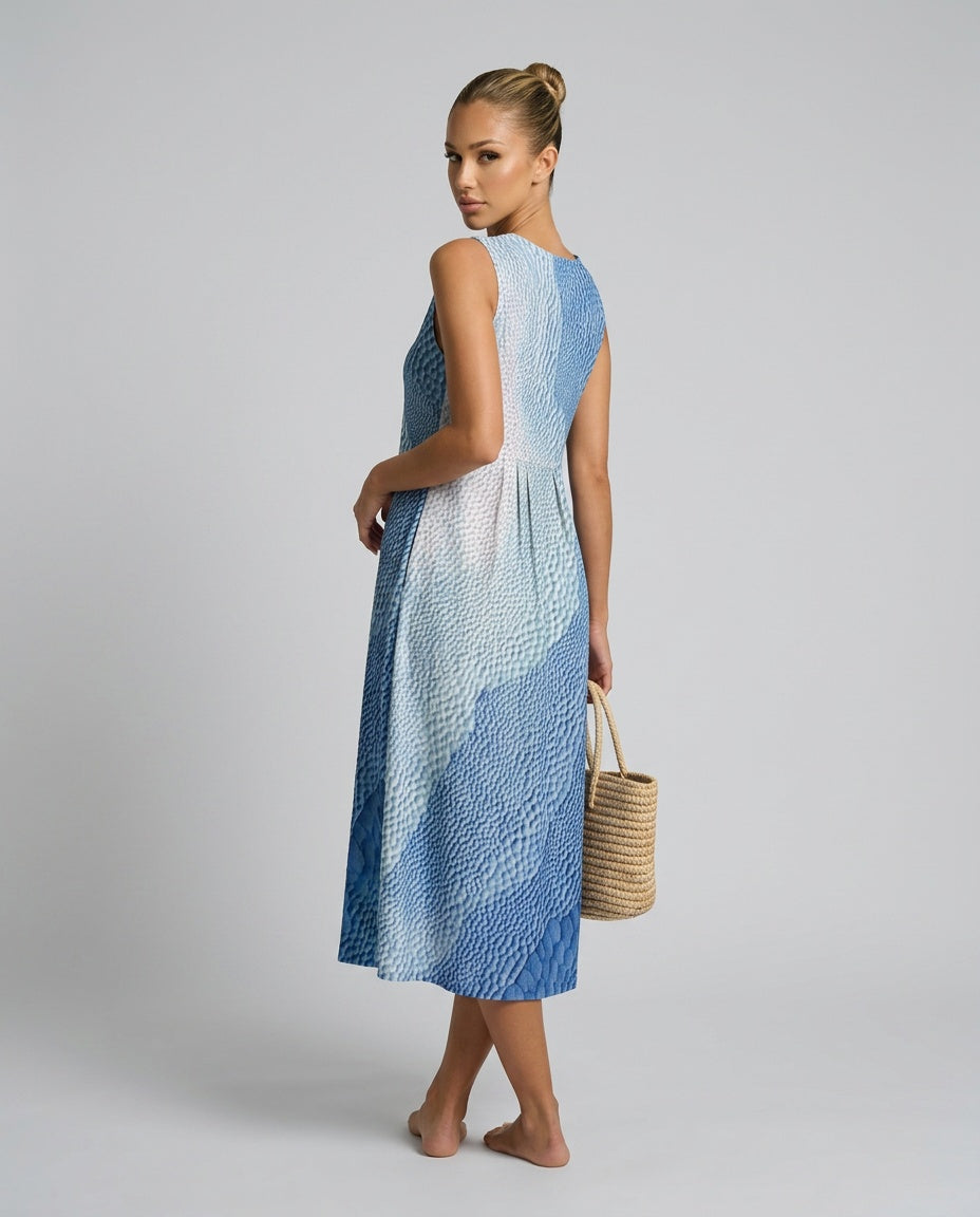 Priya | Printed Flowy Midi Dress