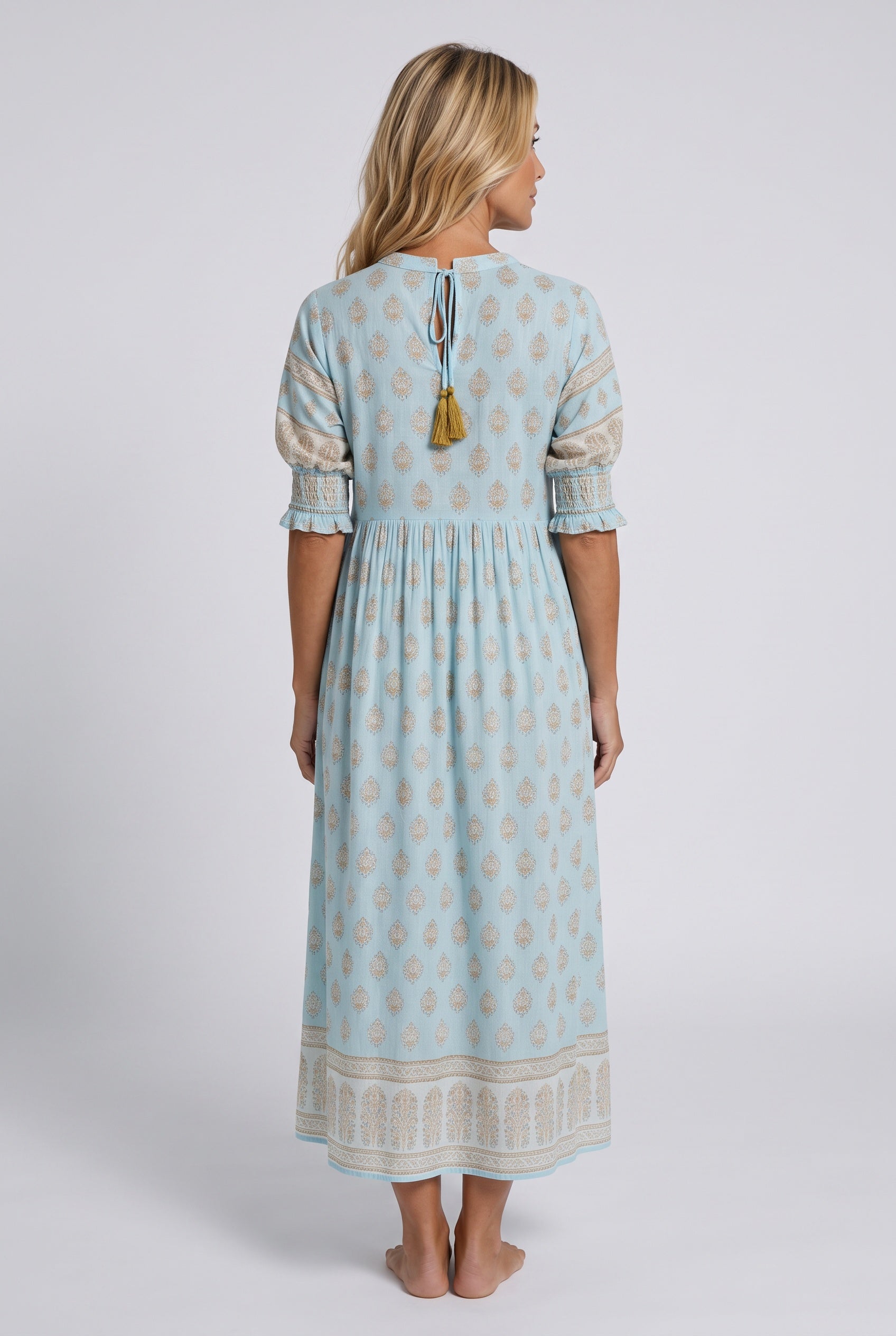 Isolde | Boho Pockets Midi Dress