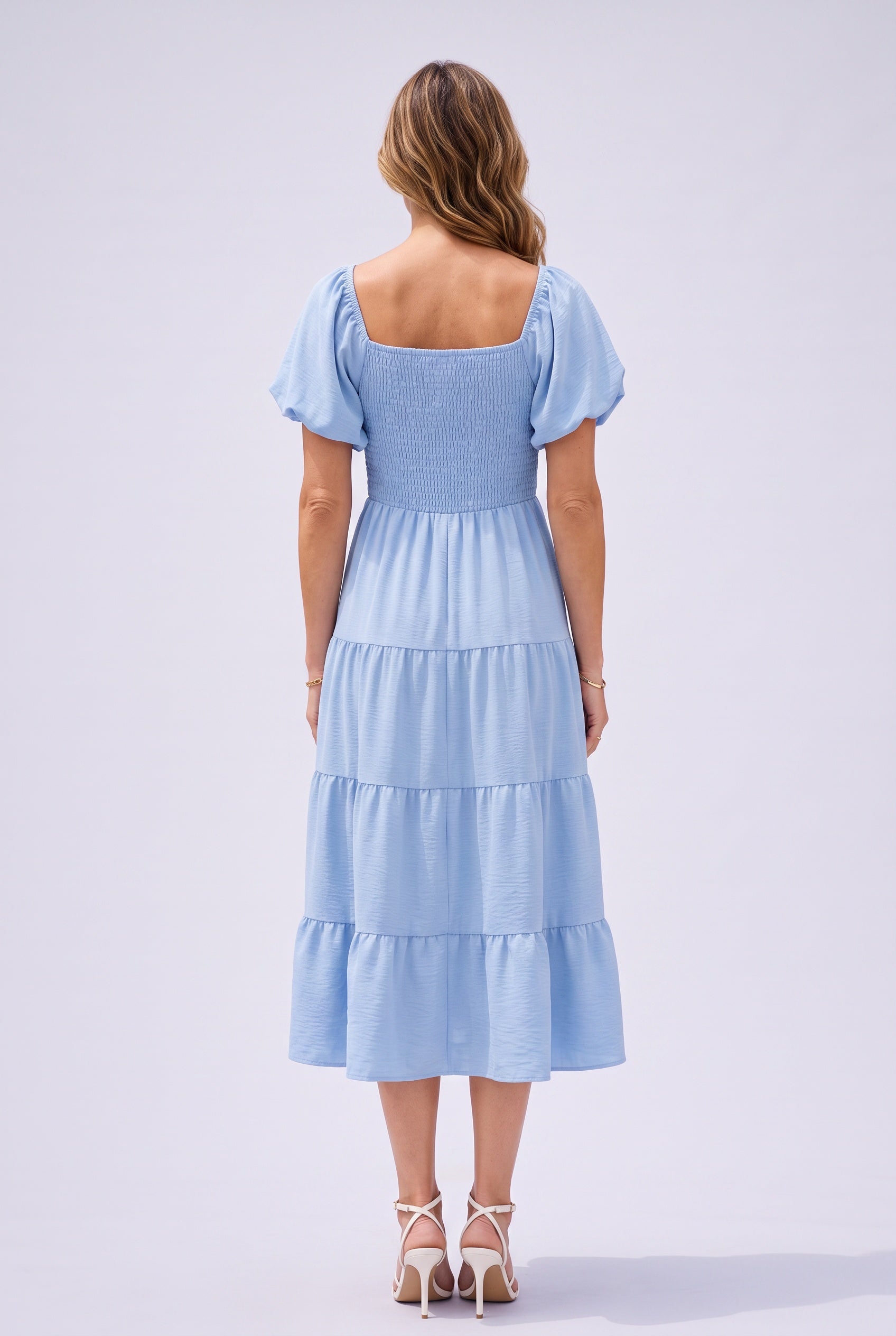 Evie | Smocked Bodice Midi Dress