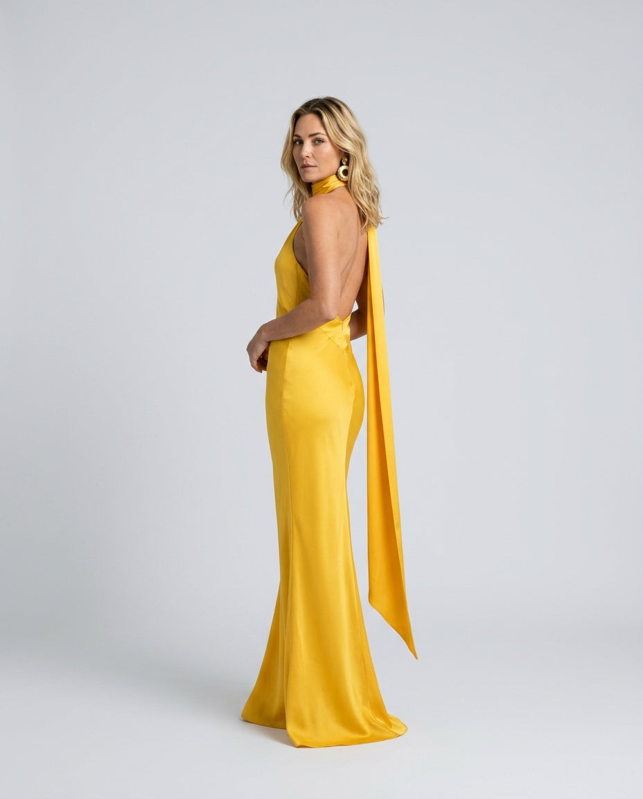 Celeste | Draped One-Shoulder Maxi Dress