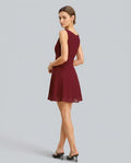 Zara | Boat Neck Pleated Mini Dress