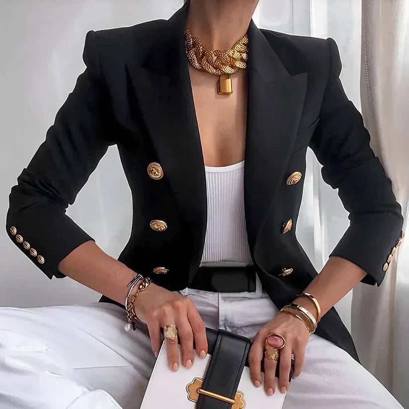 Zara | Double-Breasted Structured Blazer