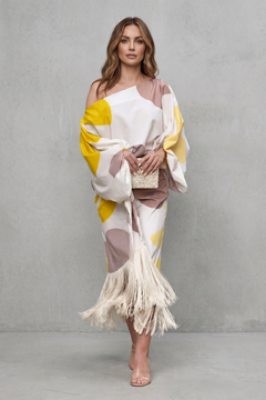 Danivelle | Abstract Print Fringe Two-Piece Set