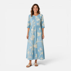 Emilia | Floral Print Lightweight Midi Dress