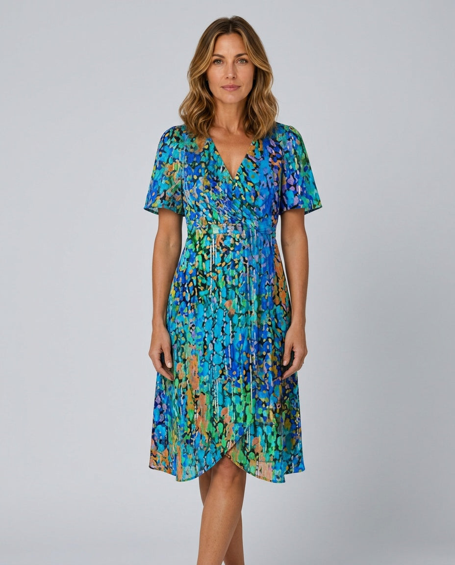 Bianca | Floral Print Midi Dress