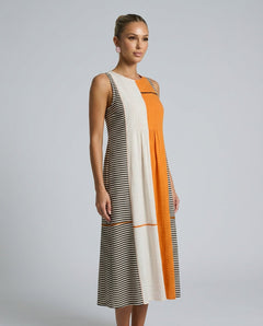 Anouk | Colour Block Stripe Midi Dress