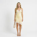 Thea | Asymmetric Lace Midi Dress