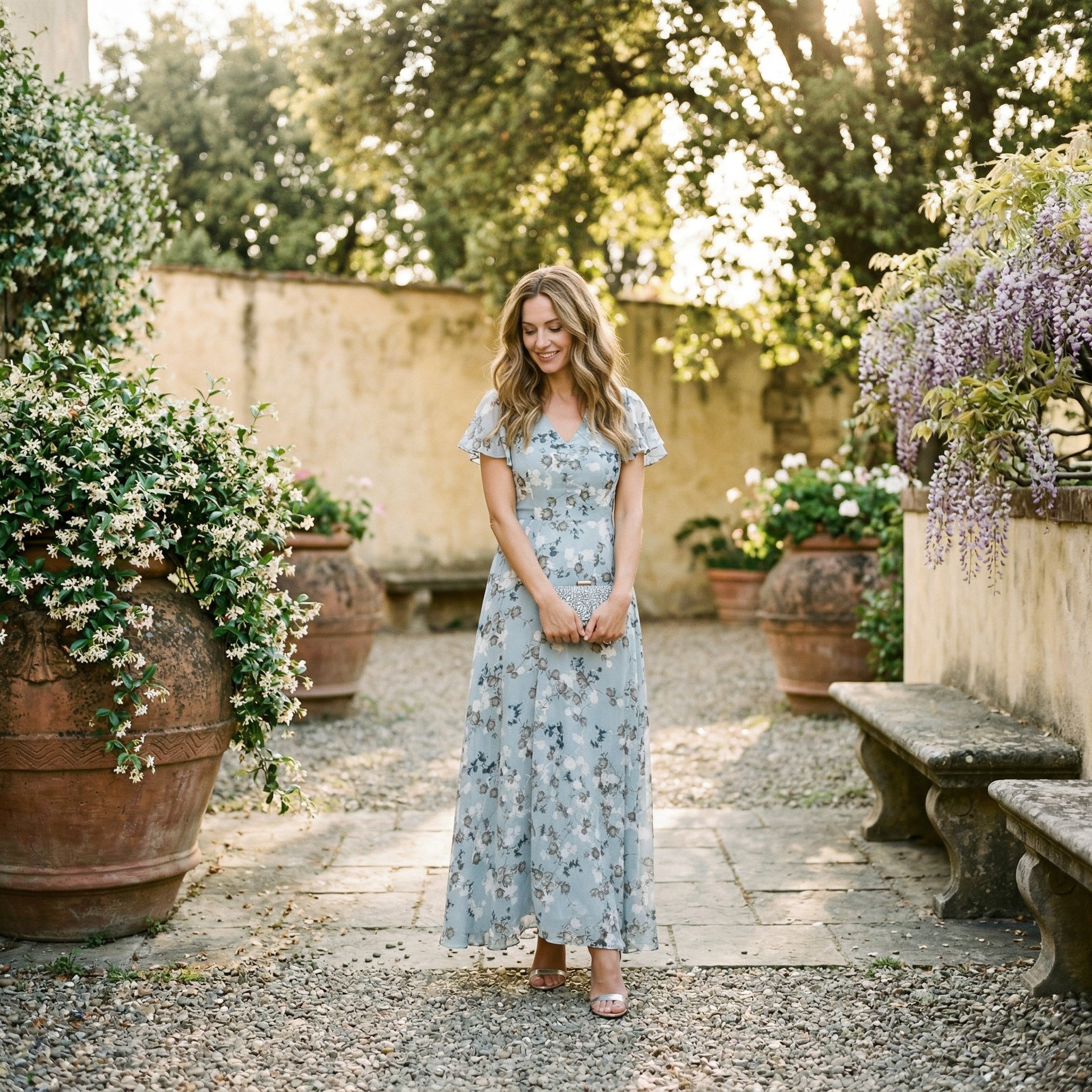 Bianca | Floral Print Maxi Dress