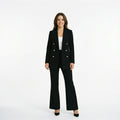 Orla | Long Jacket & Flared Pants Suit Set