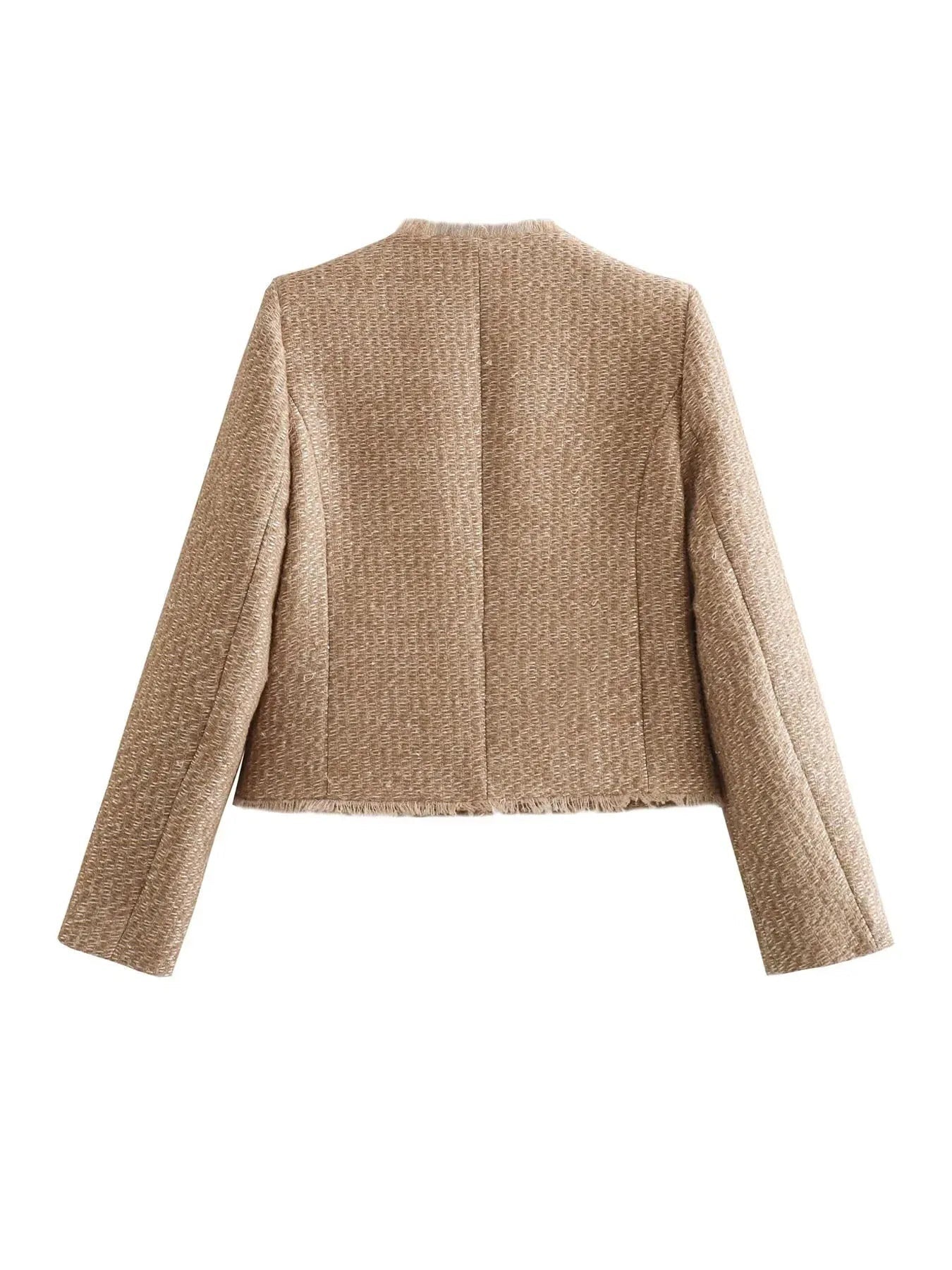 Nalani | Button-Front Pocket Blazer