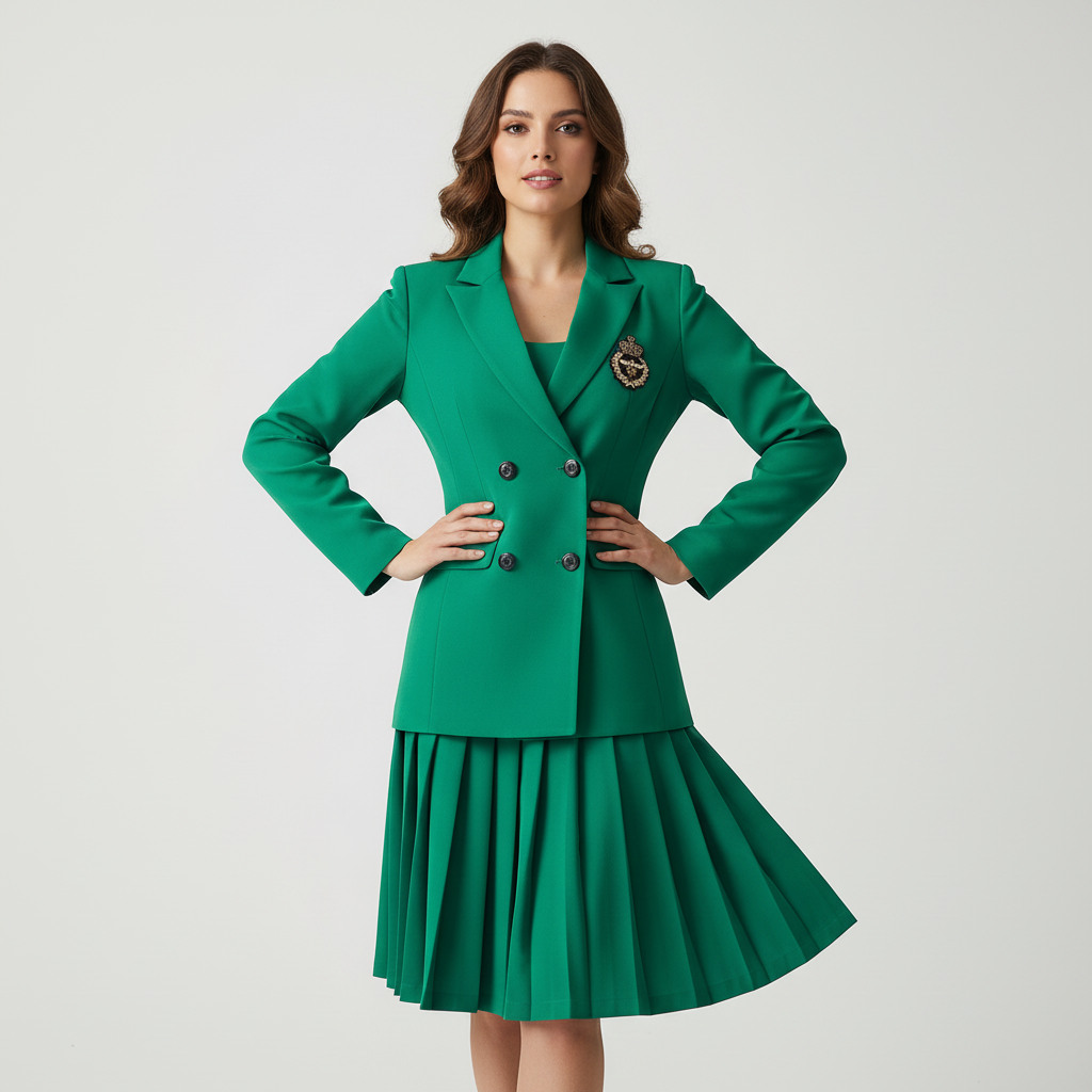 Nina | Tailored Blazer & Midi Skirt Co-ord Set