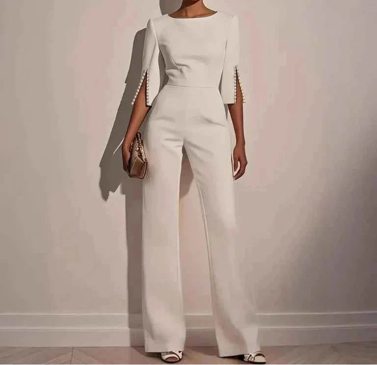 Sabine | Pearl Detail Jumpsuit