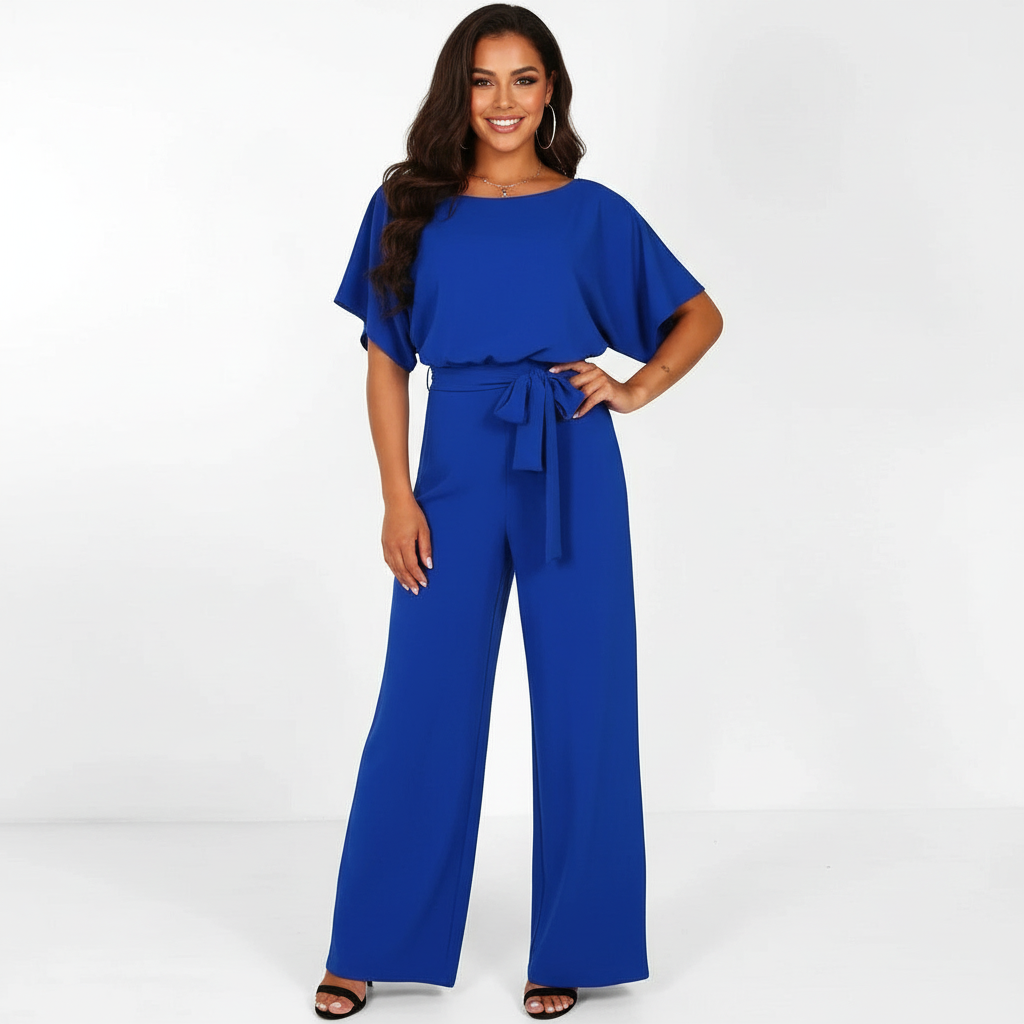 Coralie | Belted Wide-Leg Jumpsuit
