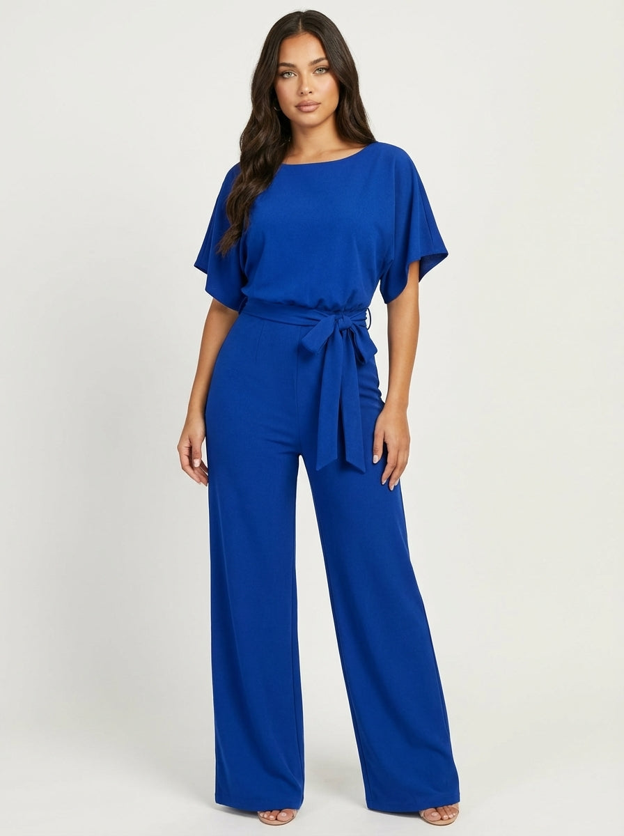Coralie | Belted Wide-Leg Jumpsuit