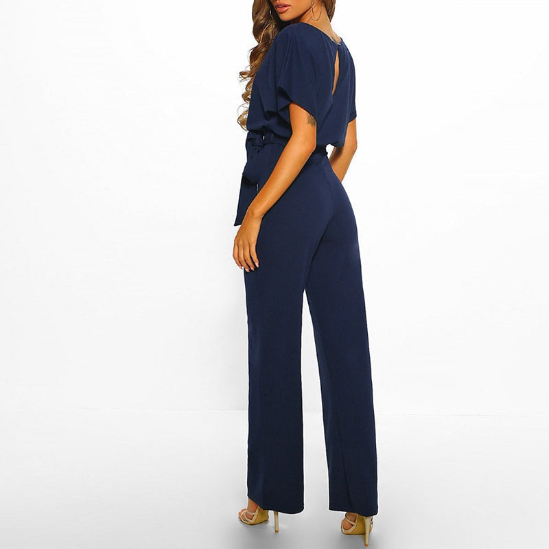Coralie | Belted Wide-Leg Jumpsuit