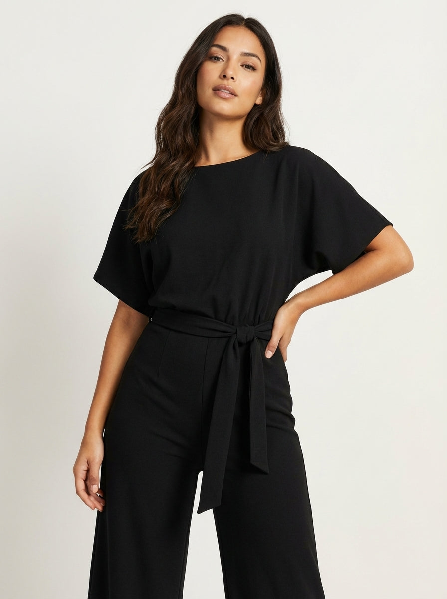 Coralie | Belted Wide-Leg Jumpsuit
