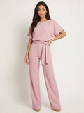 Coralie | Belted Wide-Leg Jumpsuit