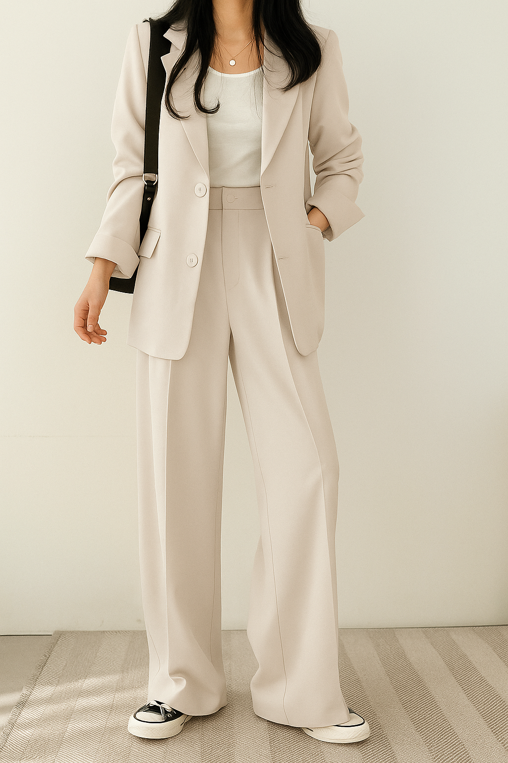 Saskia | Tweed-Look Blazer Co-ord Set