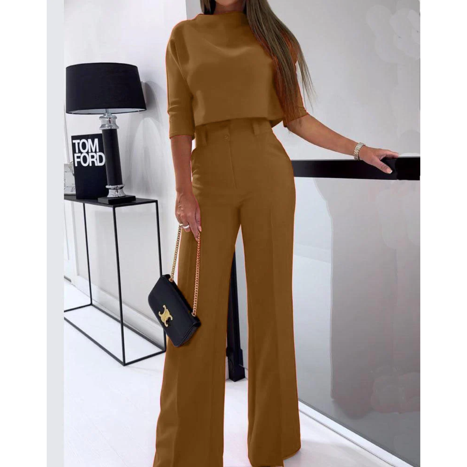 Cora | Cropped Blazer Wide-Leg Trouser Set