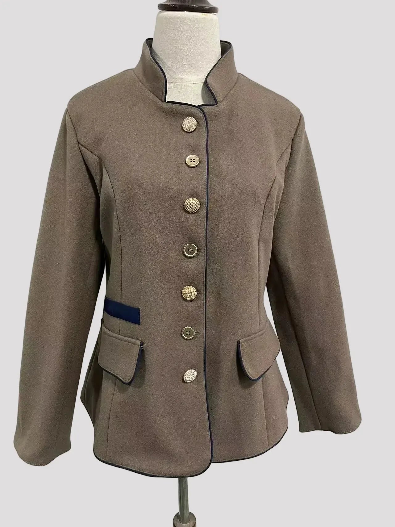 Tatum | Structured Luxe-Button Blazer