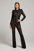Harlow | Lace-Trim Sleeveless Jumpsuit