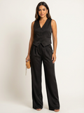 Josephine | Sleeveless Tailored Blazer Set